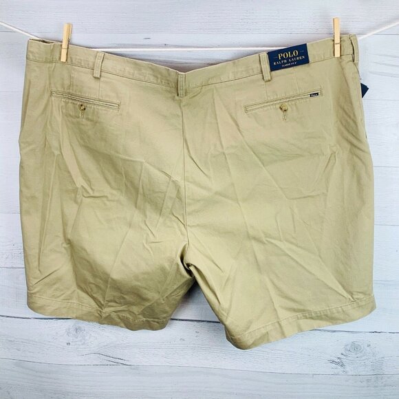 NEW Polo Ralph Lauren Men Chino Short Classic Fit 9" Hudson Tan Size 54B - Picture 10 of 12